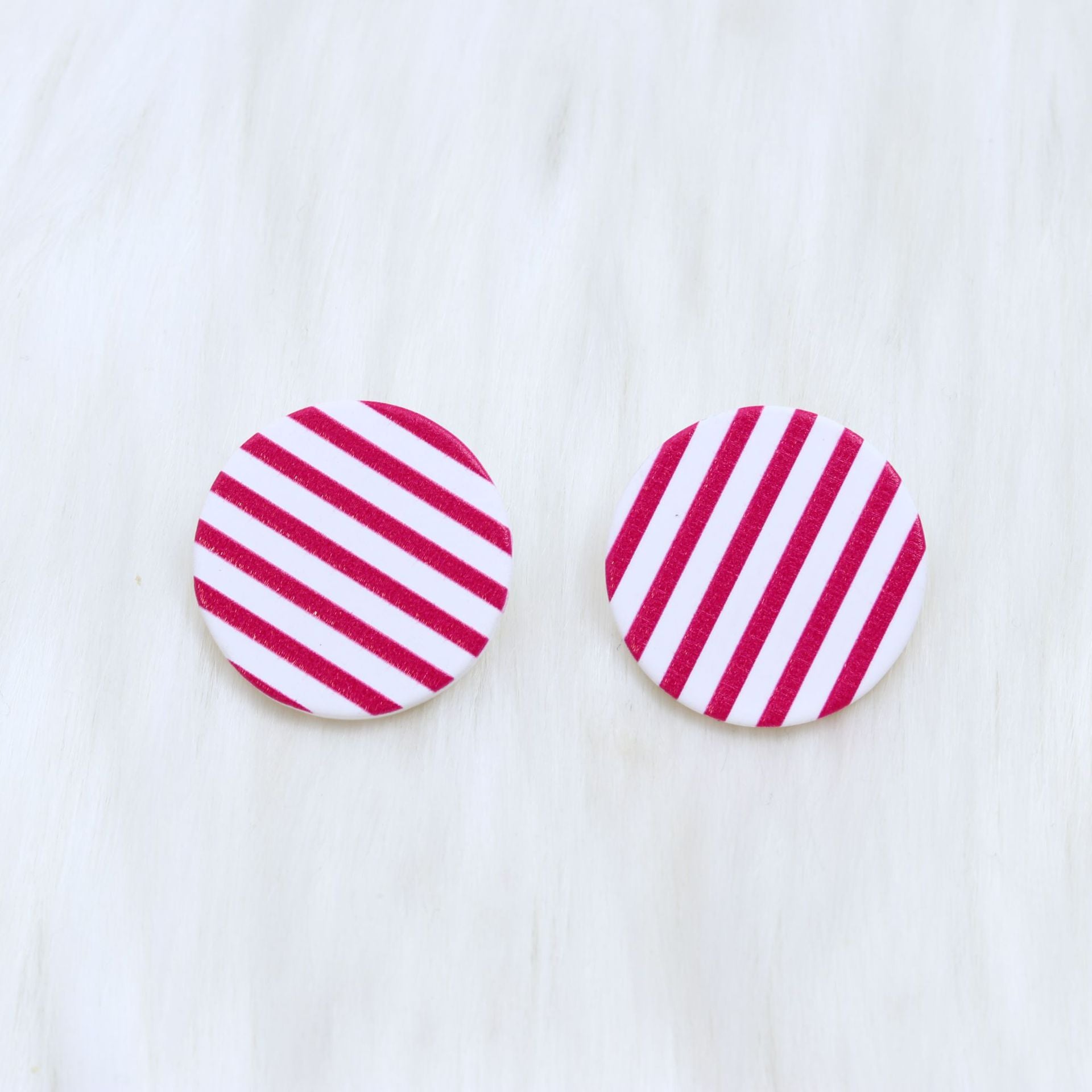 Wholesale Christmas Round Leopard Print Acrylic Earrings